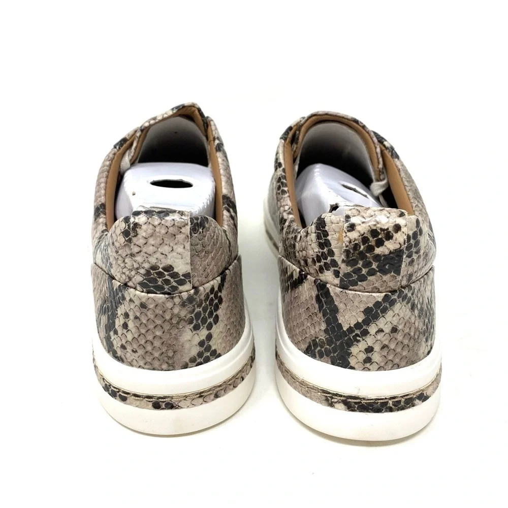 Clarks Un Maui Lace Natural Snake Leather Casual Comfort Sneakers